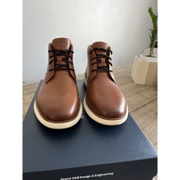 New Cole Haan Grand Remix Leather Chukka Boot Sneakers Sole Men Shoe 9 M Cognac main image 9
